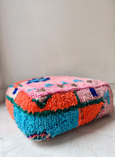 Pouf  Vintage Rosa Flúor